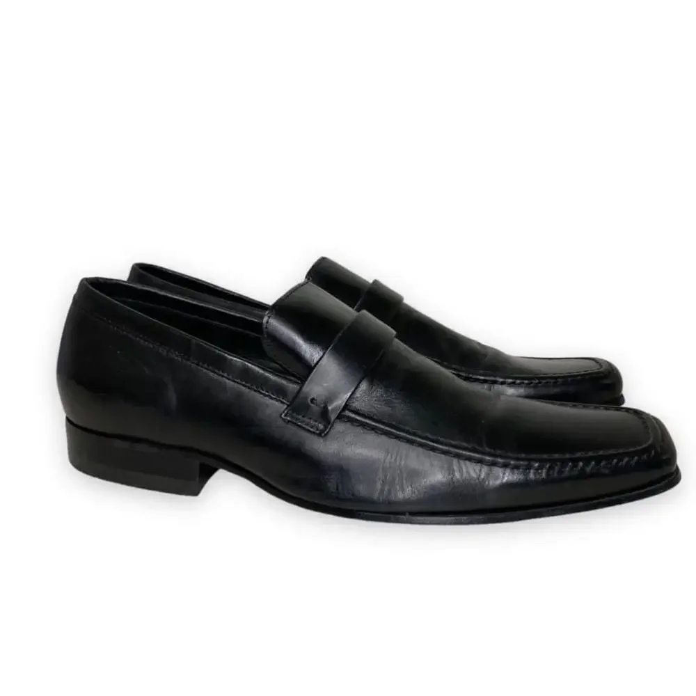 Black Leather Dress Loafer